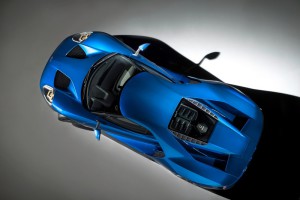 All-New Ford GT bird's eye view, January 2015