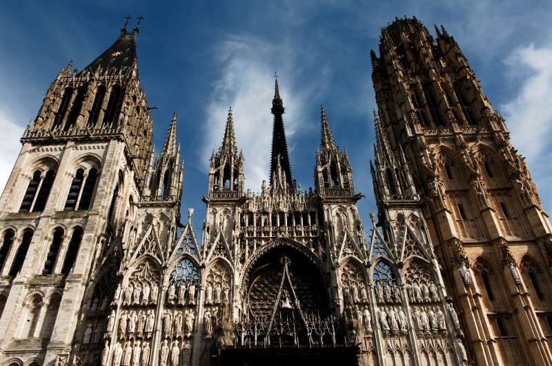 france, rouen: cathedral of rouen